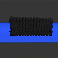 Hardware Tools Metal Chain Placed on Blue Base with Sturdy Structure
