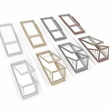 Diverse Angled Balcony Window Designs Featuring 45 35 30 25 Degrees And Various Colors