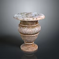 Elegant Carved Marble Decorative Vase With Intricate Patterns For Home Decor
