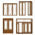 Wooden Casement Windows With Traditional Lattice Design And Various Frame Styles