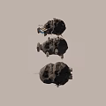 asteroid station 3d model