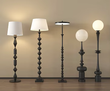 medieval floor lamp decorative lamp art lamp 3d model