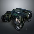 Camouflage Pattern EXCISION Binoculars With Night Vision Function And Tactical Grip 3d model