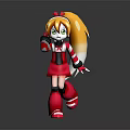 Modern game character child 3d model