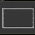 Square Ceiling Light with Silver Metal Frame and Soft Warm Light Mounted on Gray Ceiling