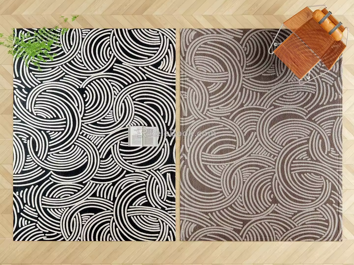Modern Square Carpet 3d model