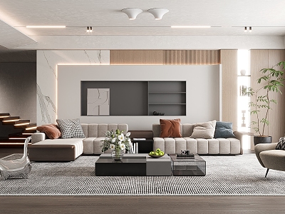 modern living room model