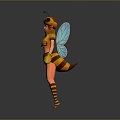 bee bee bee peak wasp insect animal game animal 3d model