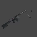 HK23e Light Machine Gun 3d model