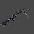 HK23e Light Machine Gun 3d model