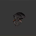Dark Red Stag Beetle With Large Mandibles Shiny Exoskeleton Isolated On Dark Background