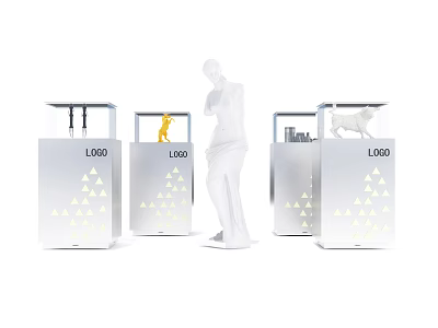 Modern Booth Commodity Booth 3d model