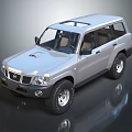 Silver Nissan SUV With Roof Rack And Off Road Exterior Design
