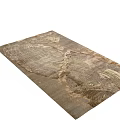 Modern Square Rug Featuring Abstract Texture And Neutral Beige Gray Brown Tones
