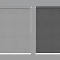 Light Gray And Dark Gray Fabric Roller Curtains For Modern Home Interior Design