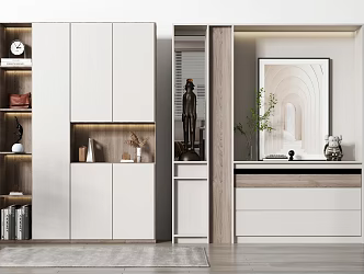 Modern shoe cabinet 3d model