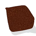 Cozy Brown Woven Texture Bean Bag Chair for Comfortable Living Space