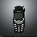 Vintage Nokia Mobile Phone With Classic Keypad And Display Screen