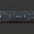 Sturdy Blue Military Weapon Storage Crate With Number 92273 17 And 46
