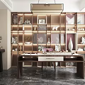 New Chinese Style Study 3d model