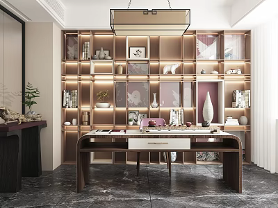 New Chinese Style Study 3d model
