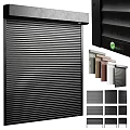 Modern Slatted Swing Door With Metal Material And Multiple Color Choices