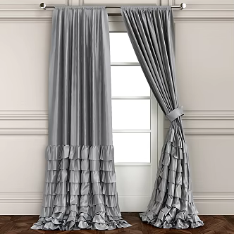 Vintage Curtain 3d model