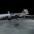 Advanced Modern Fighter Jet With Visible Cockpit And Extended Wings On Runway