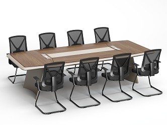 Conference Table Conference Table and Chair Modern Conference Table 3d model