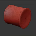 Green Thread Spool With Wound String And Label On Dark Surface 3d model