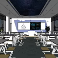 Modern Classroom Artificial Intelligence Classroom Robot Technology Classroom Manual Room 3d model