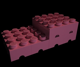 Modern Lego toy 3d model