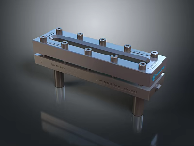 Durable Metallic Household Storage Stand With Multiple Bolts And Stable Base For Daily Use 3d model