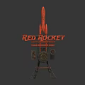 Industrial LOFT Rocket Station Landmark Building Rocket Logo 3d model