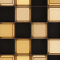 Elegant Luxury Chandelier Featuring Golden Brown Square Geometric Pattern for Modern Home Interior