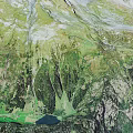Mountainous Terrain With Lush Green Vegetation Forested Slopes And Scenic Valley Lake