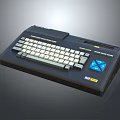 Vintage PET Computer Terminal With Classic Keyboard And Blue Function Keys 3d model