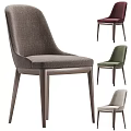 Stylish Modern Fabric Upholstered Single Chair With Wooden Legs In Multiple Colors