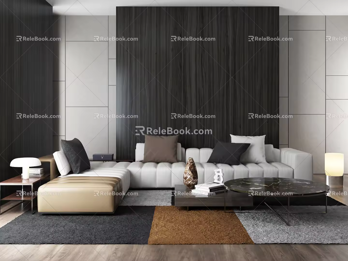 Modern Multiplayer Sofa 3d model