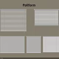 Poliform Modern Window Blinds With Various Elegant Designs And Styles 3d model