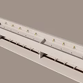 Long Strip Structure With Multiple Uniformly Arranged Units And Slots 3d model