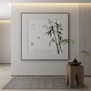 New Chinese Plant Painting Decorative Painting 3d model