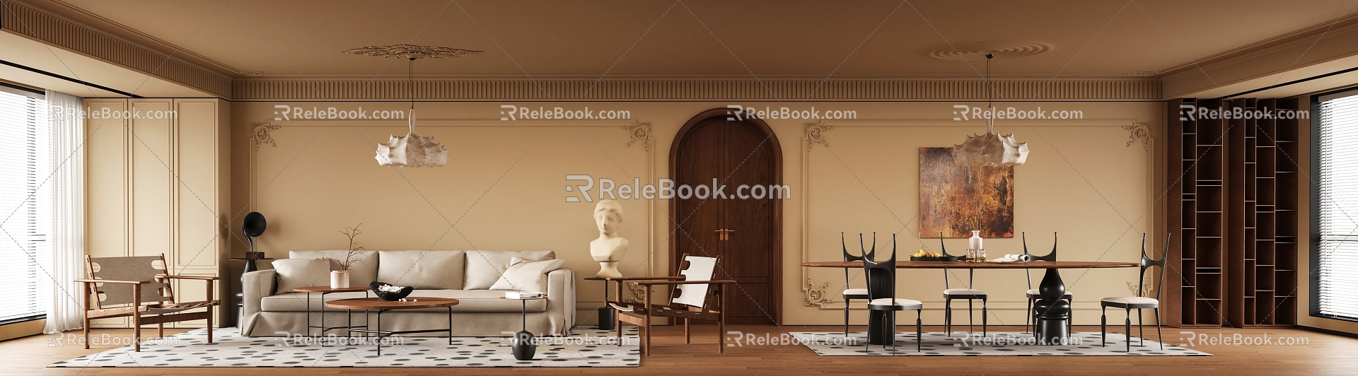 Middle Ancient Style Restaurant Middle Ancient Style Living Room Middle Ancient Style Restaurant Middle Ancient Style Restaurant 3d model