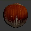 Vibrant Ripe Red Striped Fruit With Natural Texture Isolated On Dark Background