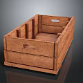 Wooden Storage Box With Compartments For Home Organization And Natural Finish