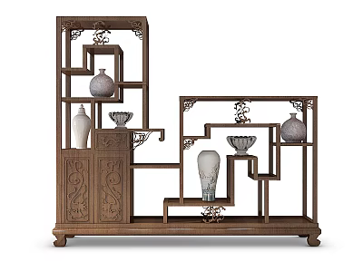 Antique Shelf 3d model Antique Shelf 3d model