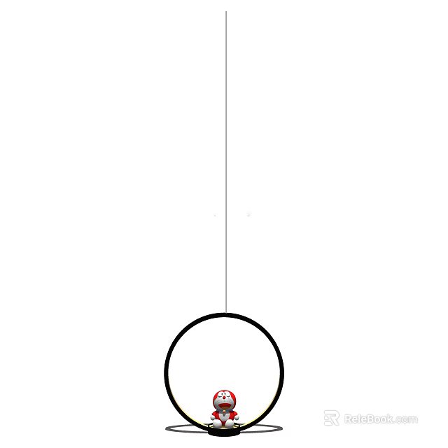 Sleek Modern Round Chandelier Design For Stylish Home Interior Decor 3d model 