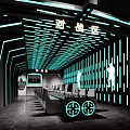 Modern Internet Cafe Simple Internet Cafe 3d model