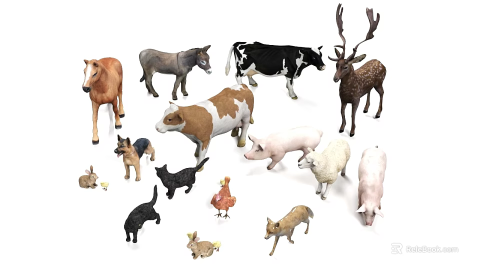 Various Reptile Models Including Snakes Lizards And Turtles For 3d model 