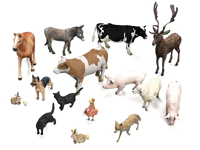 modern animal 3d model modern animal 3d model